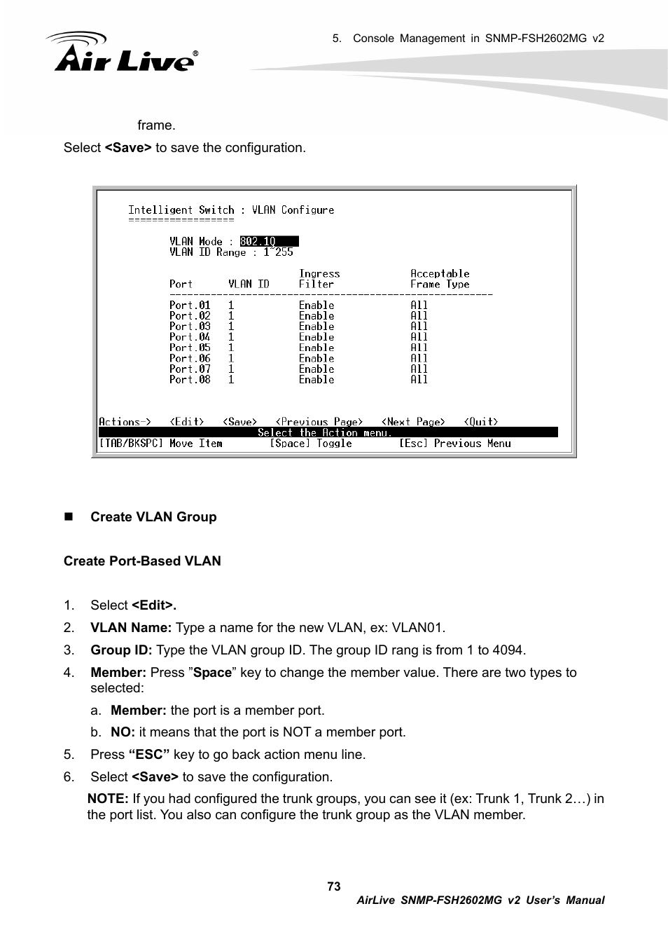 AirLive SNMP-FSH2602MG v2 User Manual | Page 78 / 139