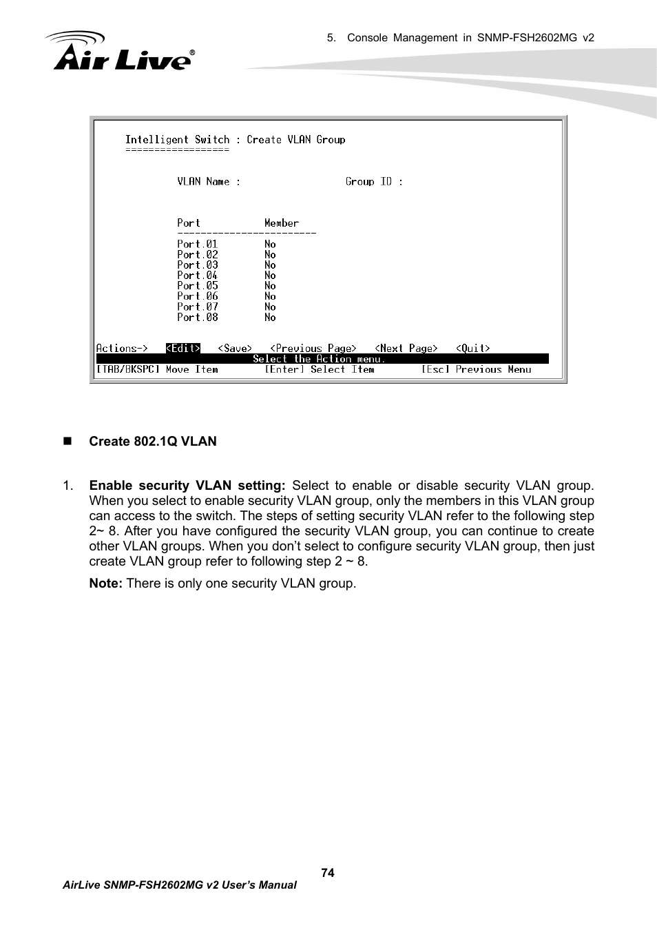 AirLive SNMP-FSH2602MG v2 User Manual | Page 79 / 139