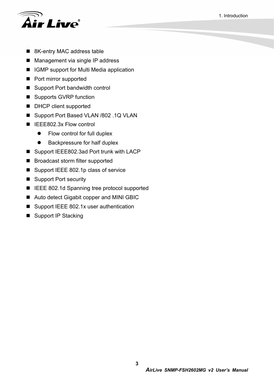AirLive SNMP-FSH2602MG v2 User Manual | Page 8 / 139
