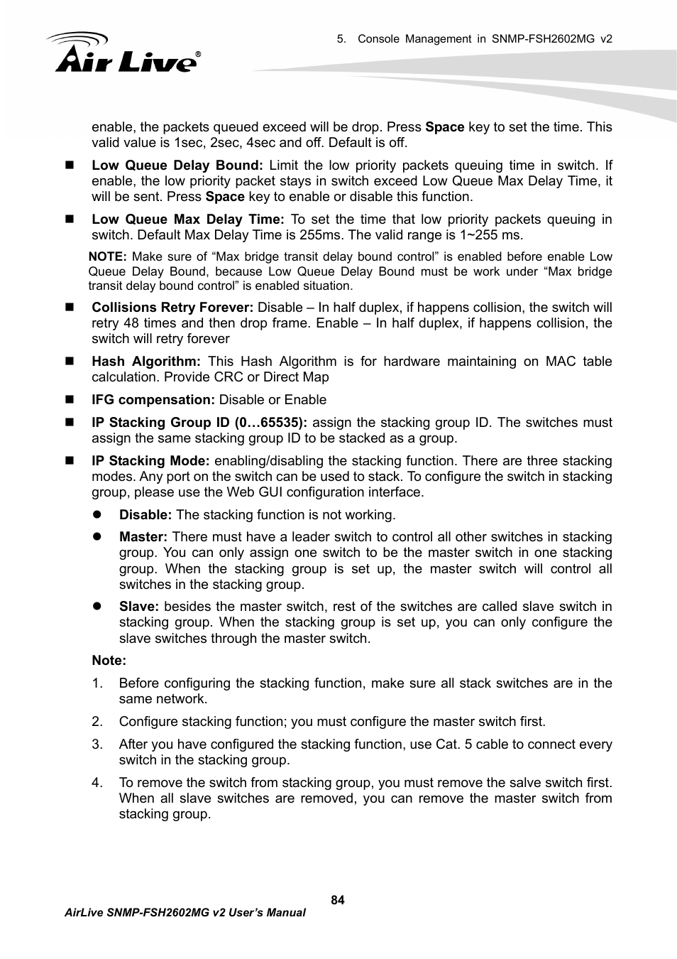 AirLive SNMP-FSH2602MG v2 User Manual | Page 89 / 139