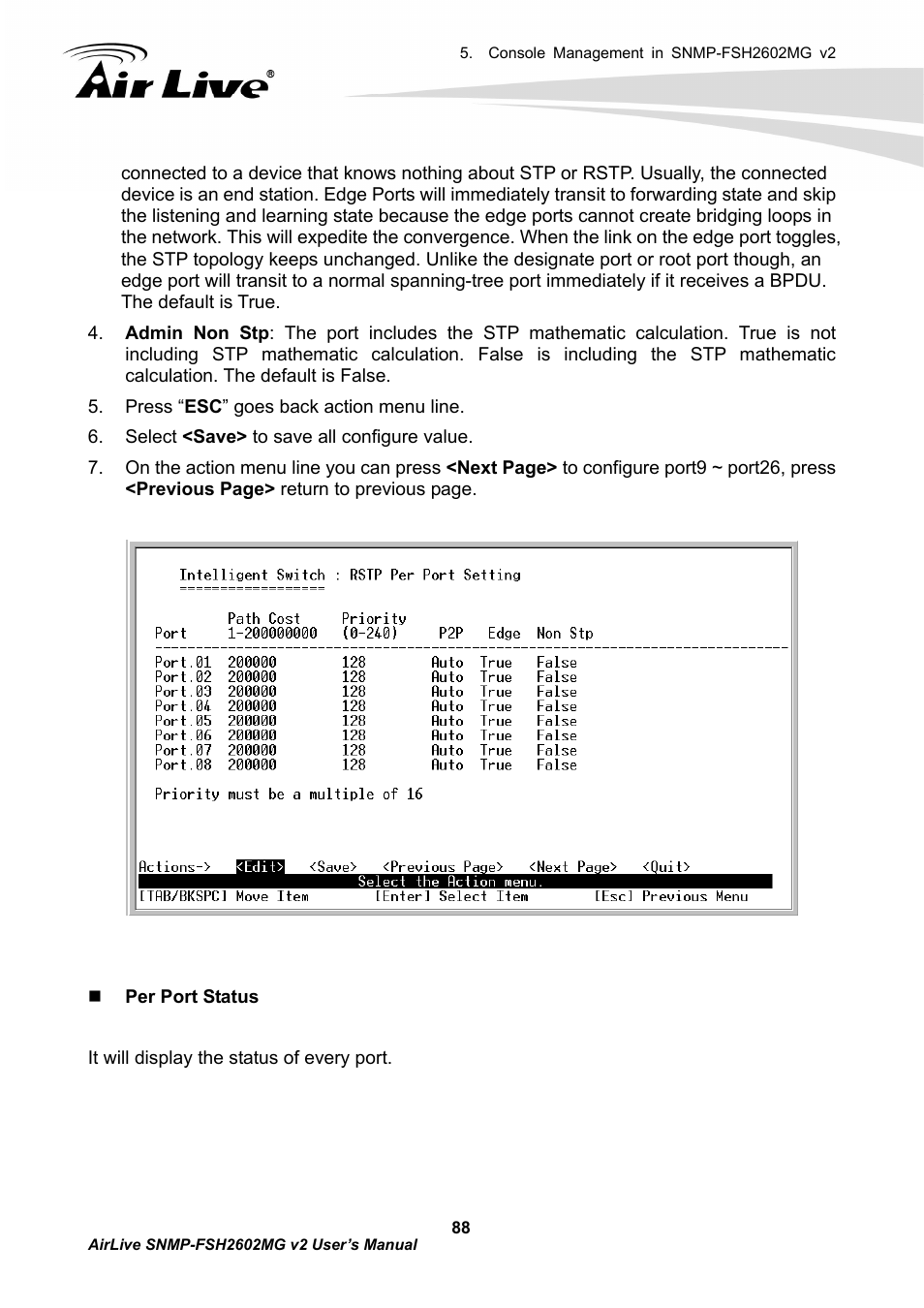 AirLive SNMP-FSH2602MG v2 User Manual | Page 93 / 139
