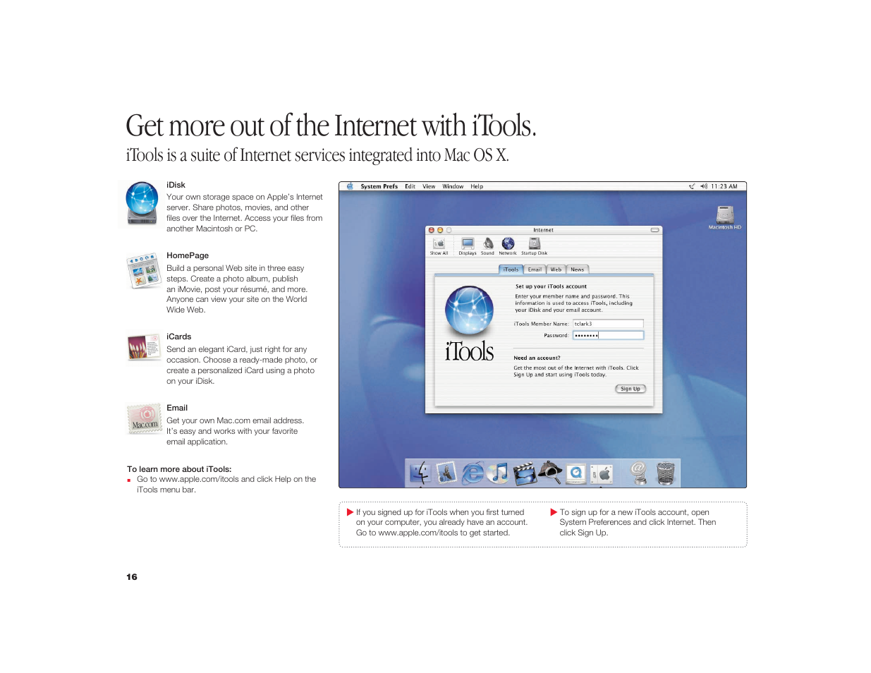 Get more out of the internet with itools | Apple iMac G3 User Manual | Page 17 / 38