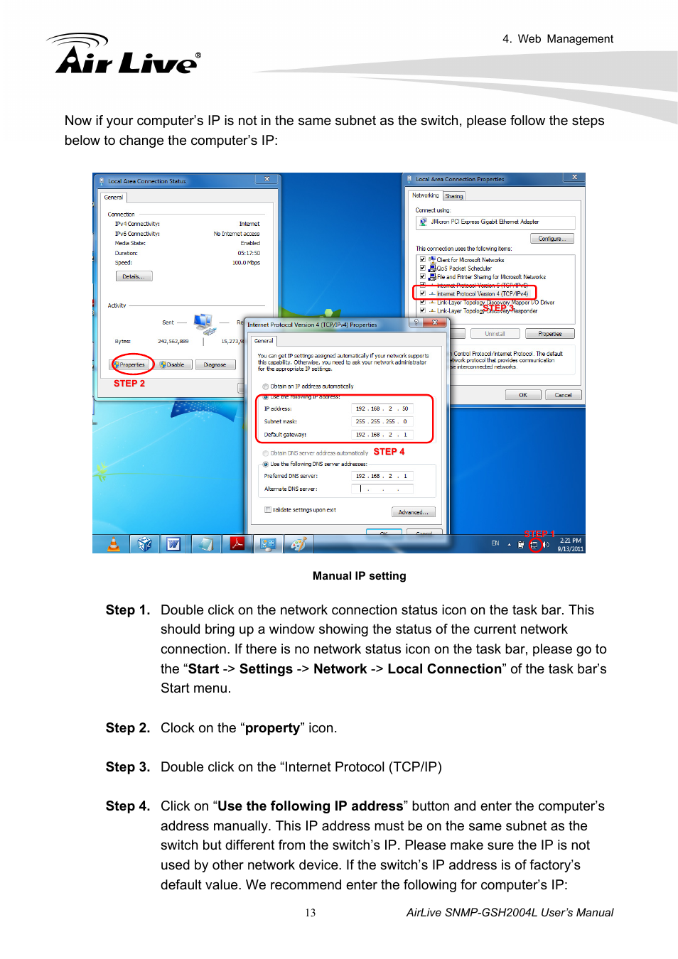 AirLive SNMP-GSH2004L User Manual | Page 18 / 61