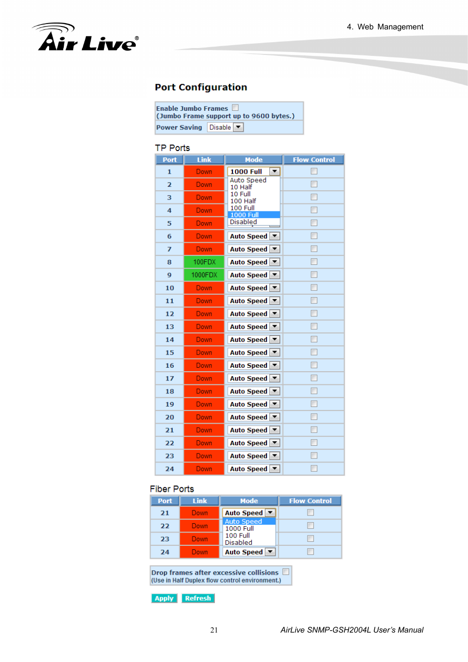 AirLive SNMP-GSH2004L User Manual | Page 26 / 61