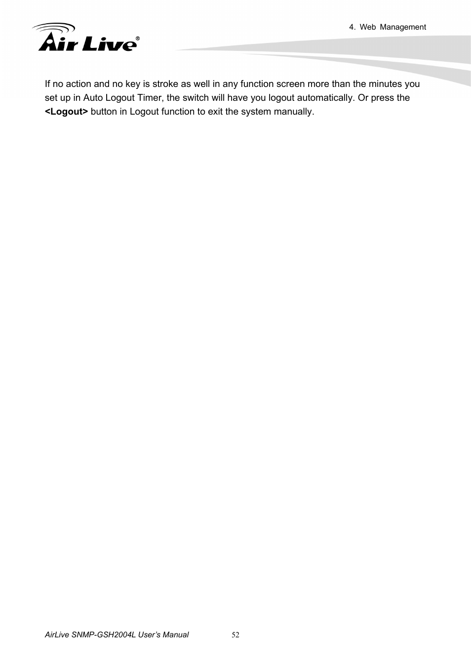 AirLive SNMP-GSH2004L User Manual | Page 57 / 61