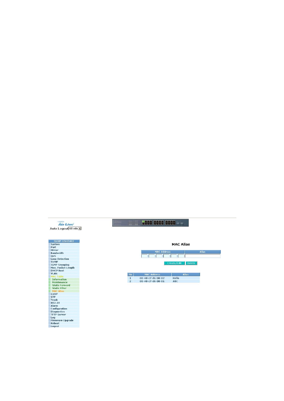 AirLive SNMP-GSH2402 User Manual | Page 101 / 246