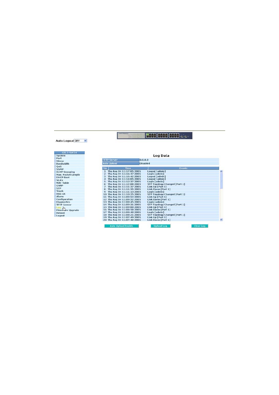 20. log | AirLive SNMP-GSH2402 User Manual | Page 145 / 246