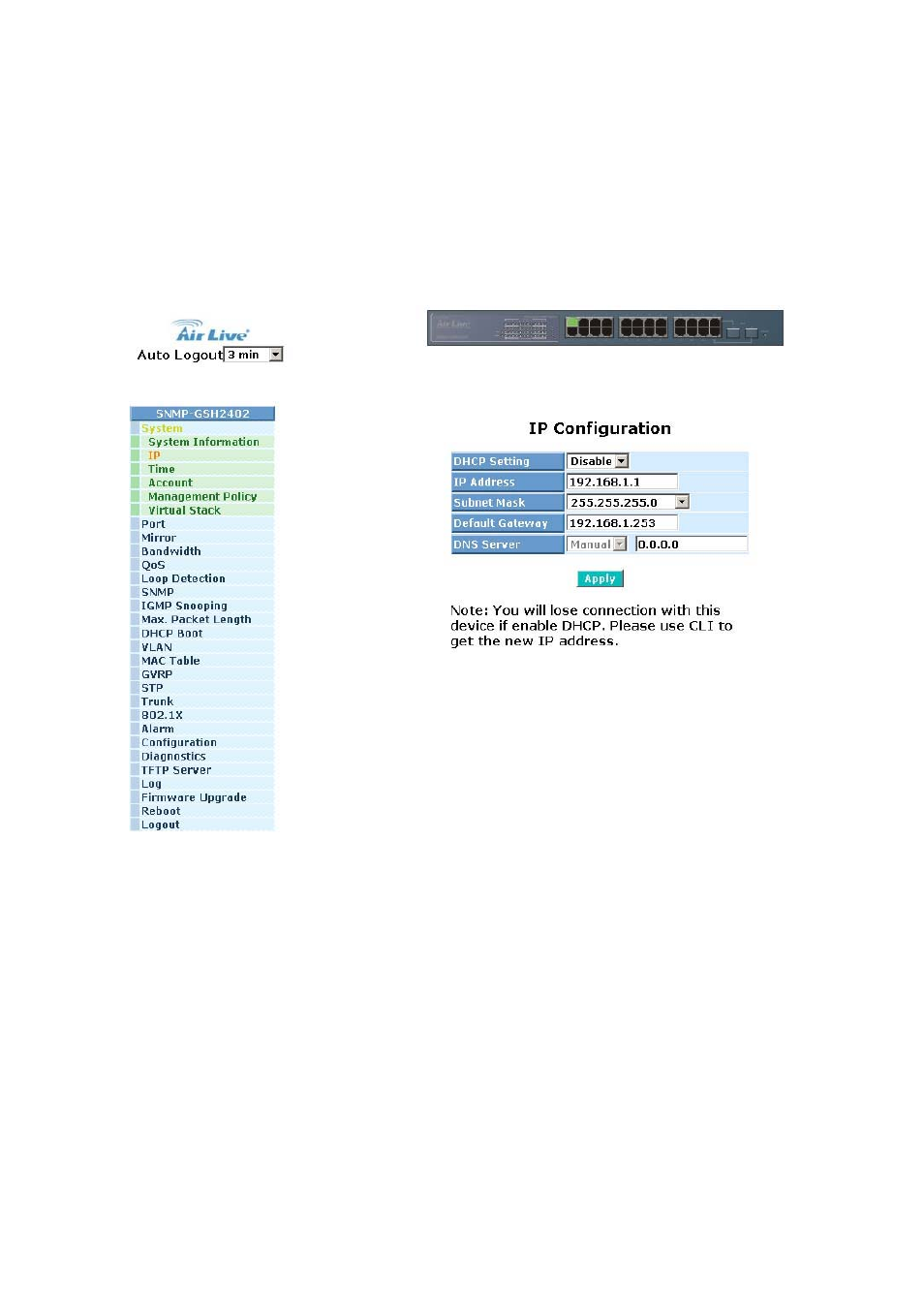 1-2. ip configuration | AirLive SNMP-GSH2402 User Manual | Page 38 / 246