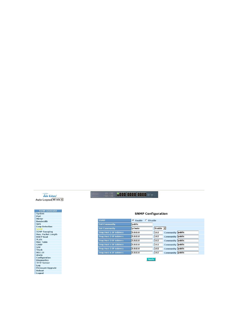 AirLive SNMP-GSH2402 User Manual | Page 79 / 246