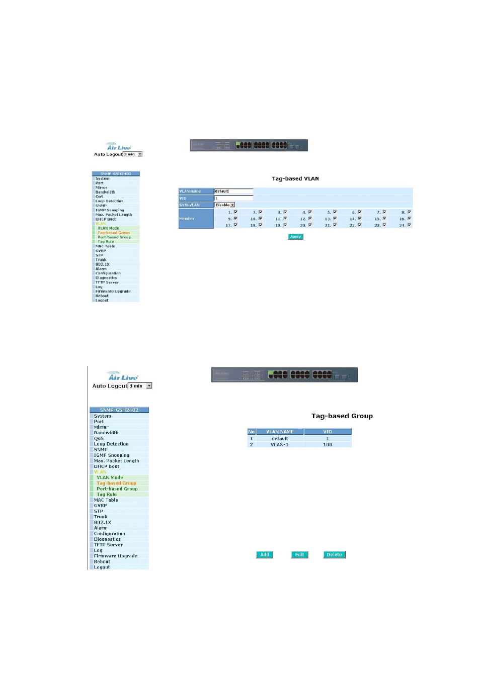 AirLive SNMP-GSH2402 User Manual | Page 90 / 246