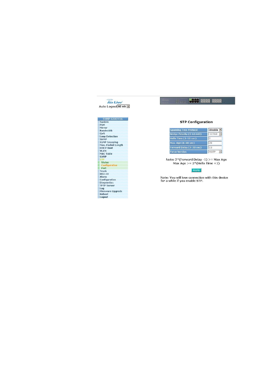 AirLive SNMP-GSH2416 User Manual | Page 112 / 244
