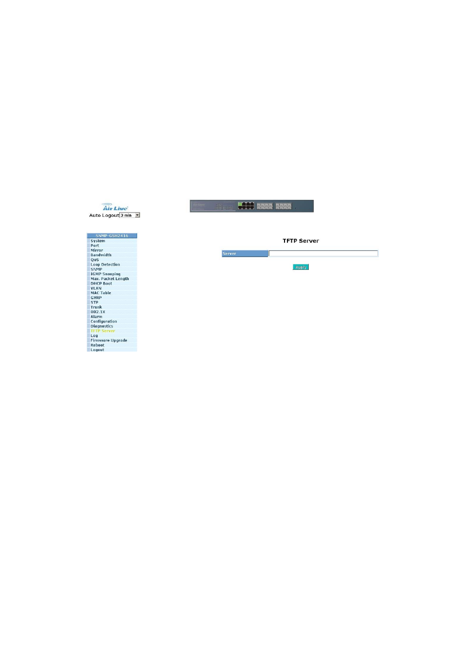 Tftp, Erver | AirLive SNMP-GSH2416 User Manual | Page 143 / 244