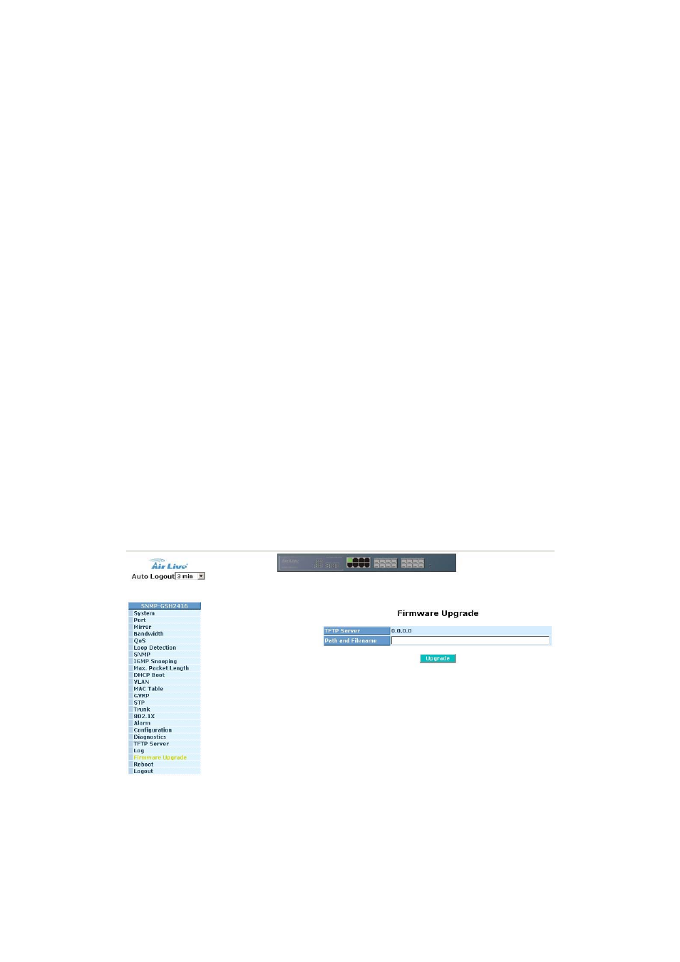 Irmware, Pgrade, 21. firmware upgrade | AirLive SNMP-GSH2416 User Manual | Page 146 / 244