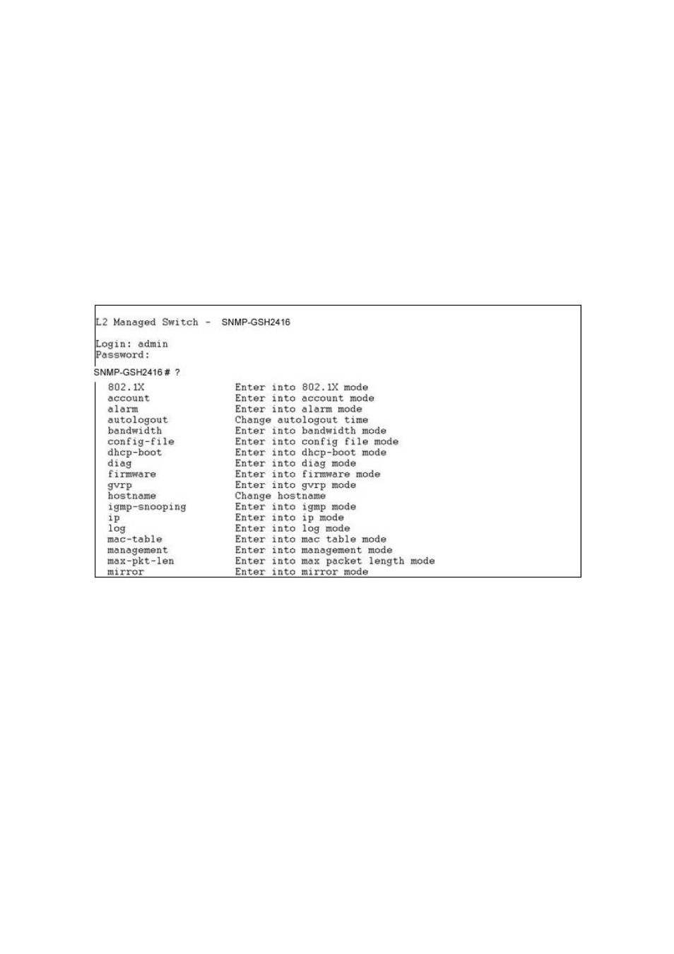 Ommands of | AirLive SNMP-GSH2416 User Manual | Page 151 / 244