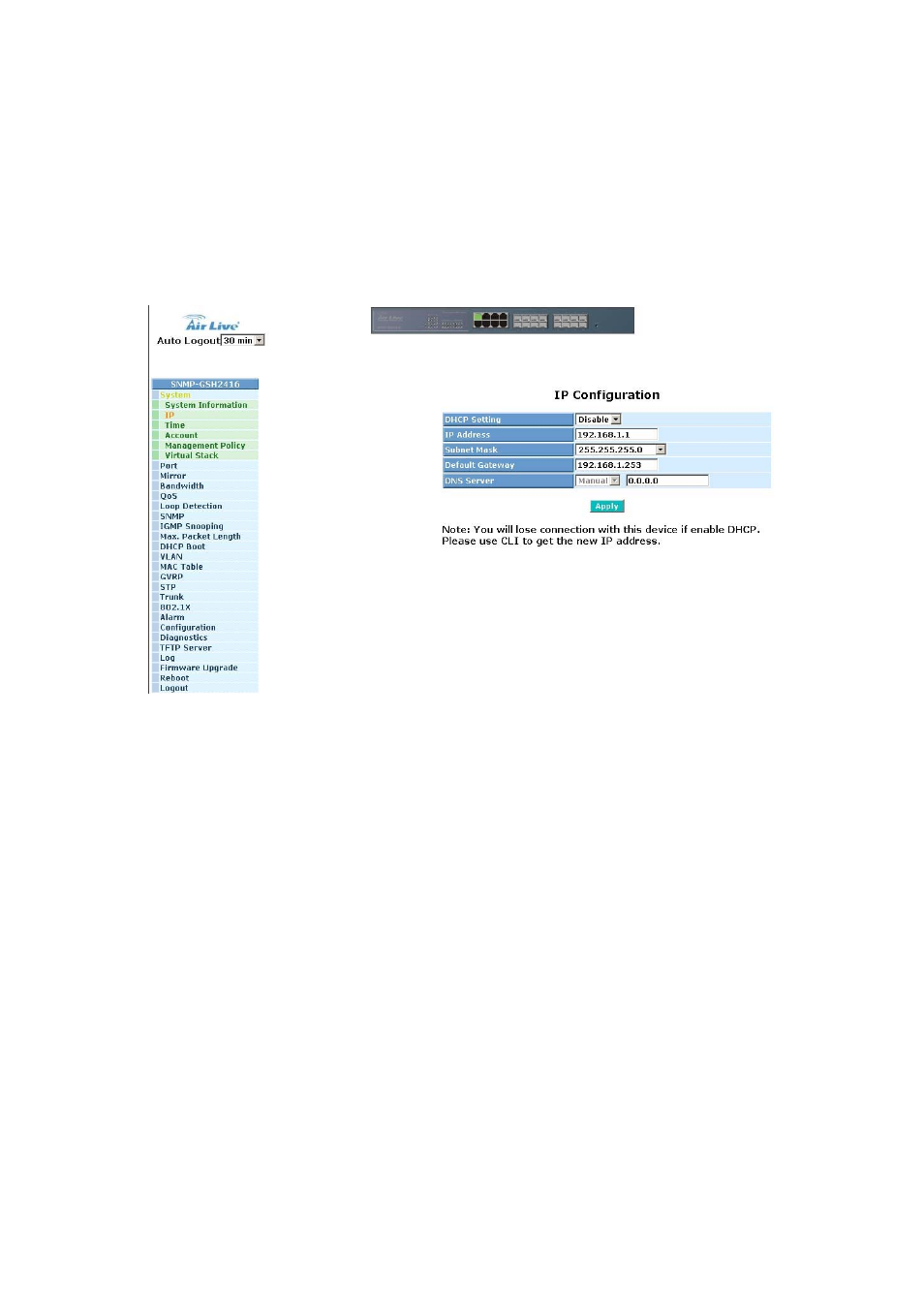 1-2. ip configuration | AirLive SNMP-GSH2416 User Manual | Page 37 / 244