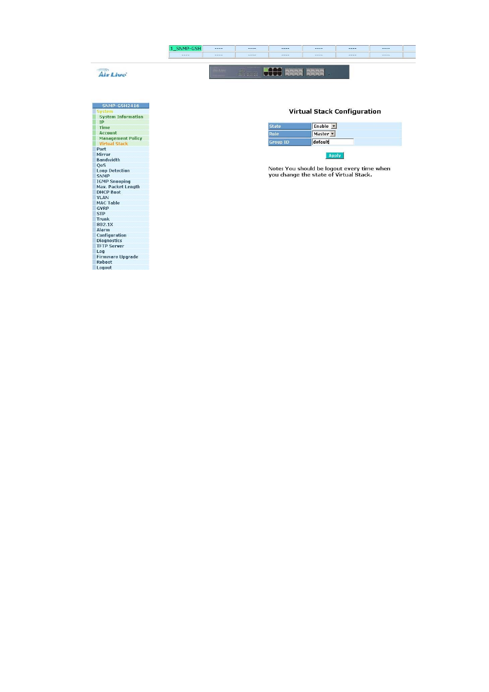 AirLive SNMP-GSH2416 User Manual | Page 49 / 244