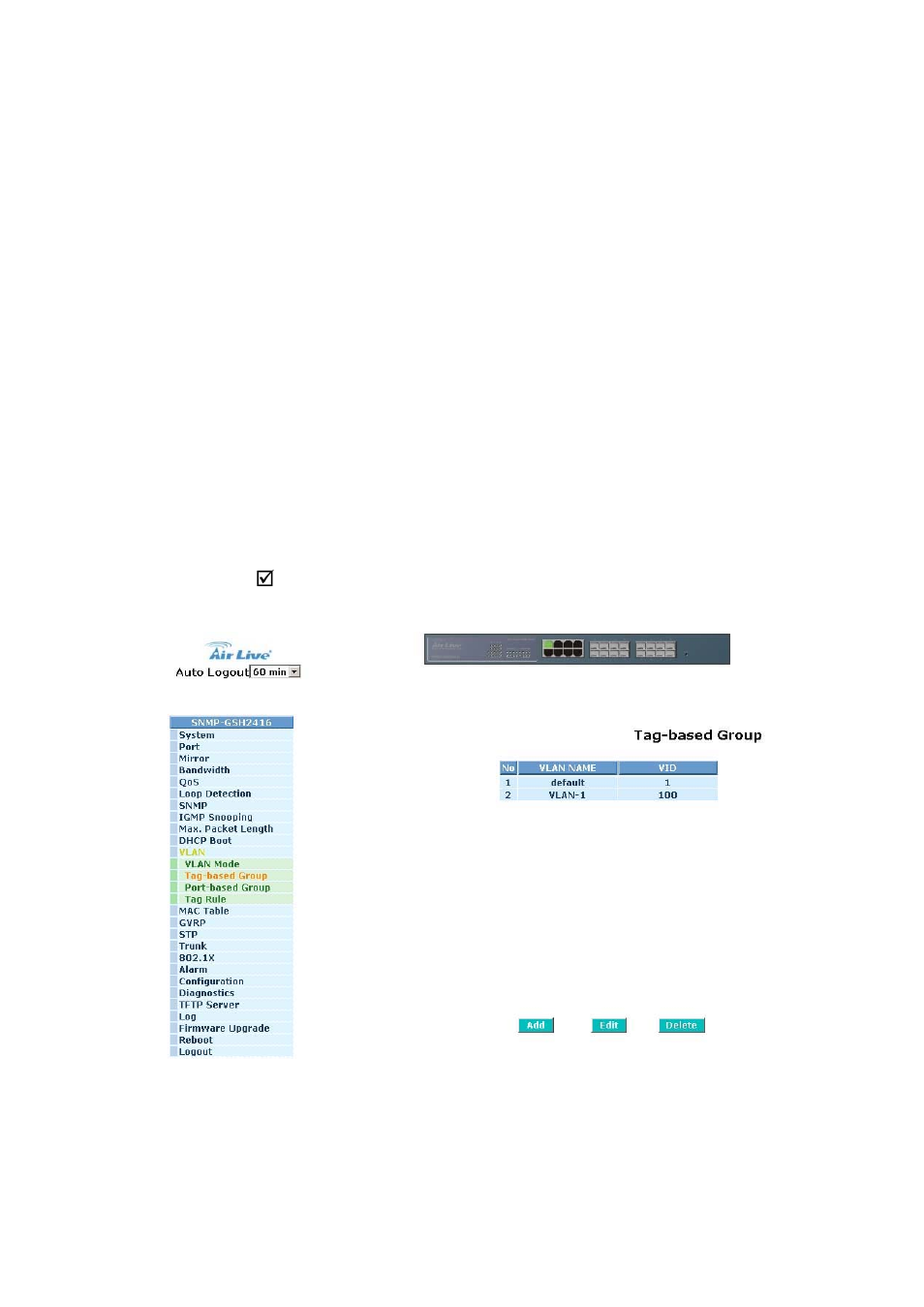 10-3. port-based group | AirLive SNMP-GSH2416 User Manual | Page 89 / 244