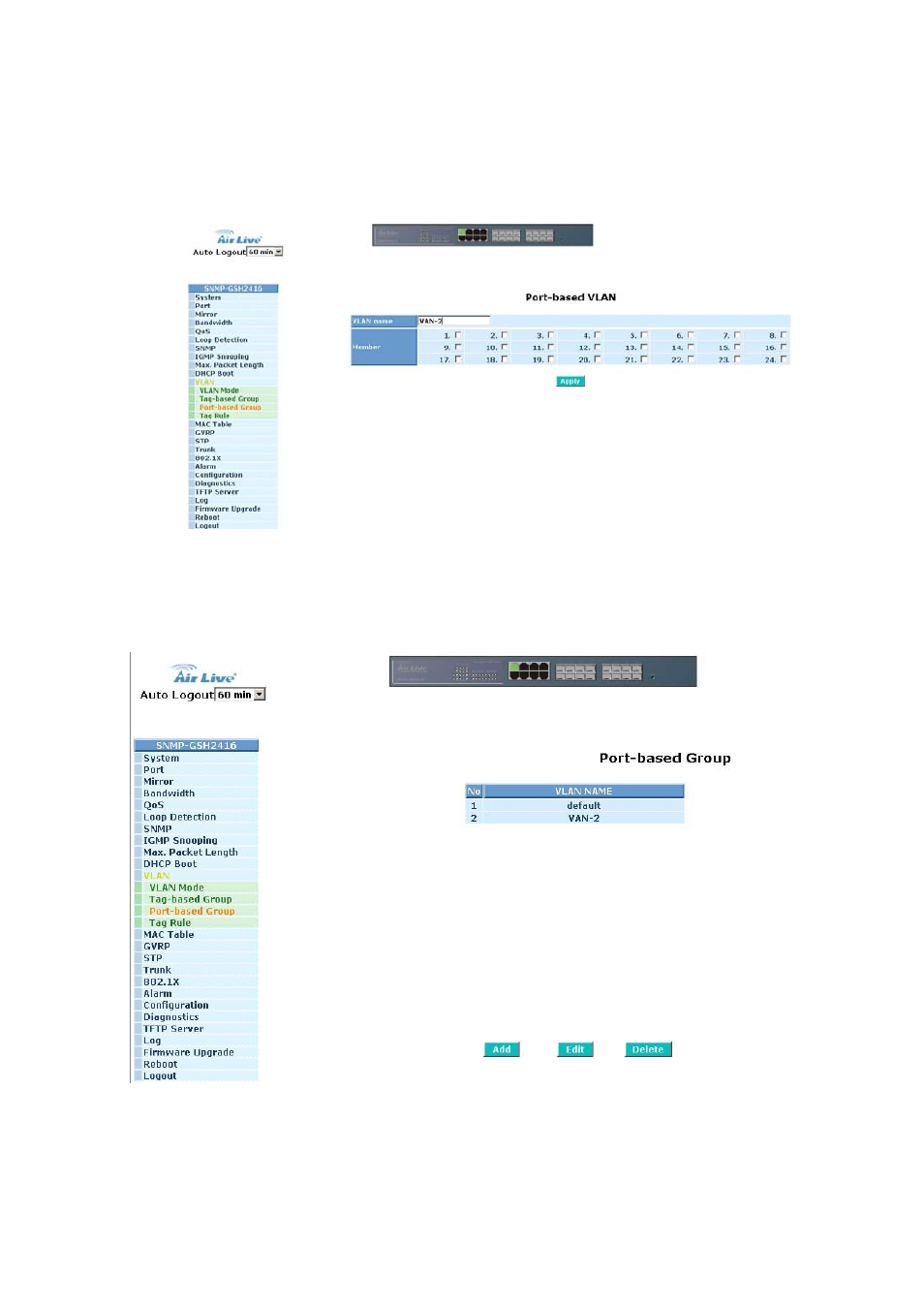 AirLive SNMP-GSH2416 User Manual | Page 90 / 244