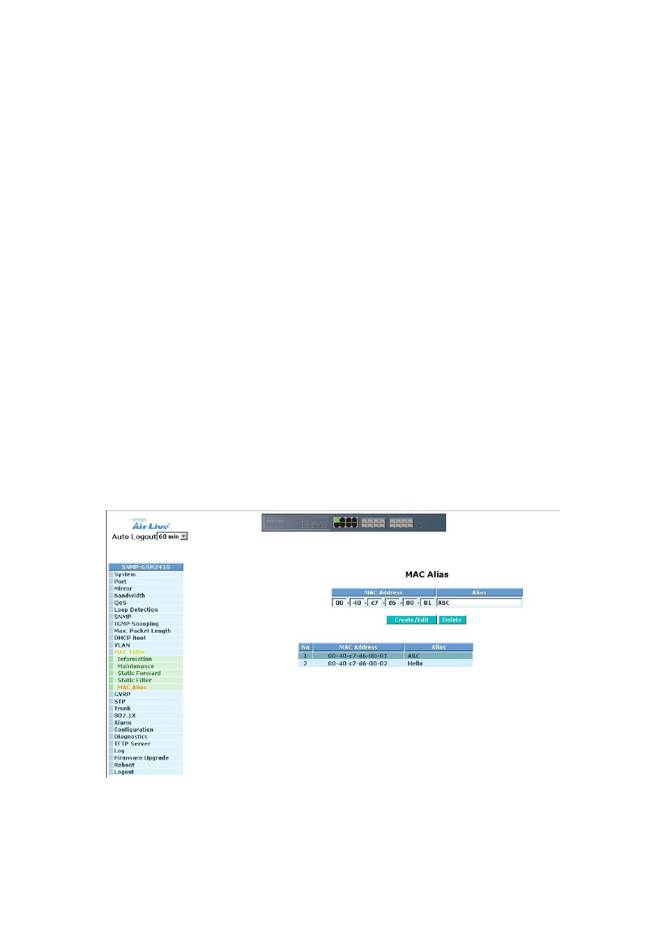 AirLive SNMP-GSH2416 User Manual | Page 98 / 244
