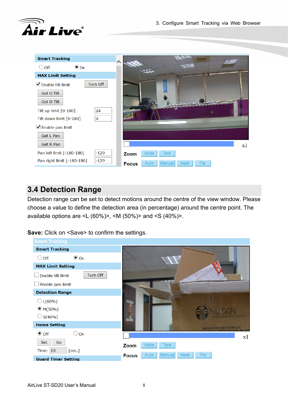 4 detection range | AirLive ST-SD20 User Manual | Page 11 / 16