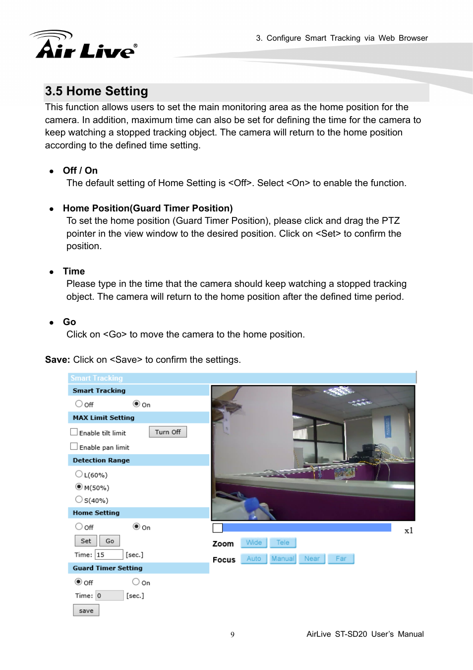 5 home setting | AirLive ST-SD20 User Manual | Page 12 / 16