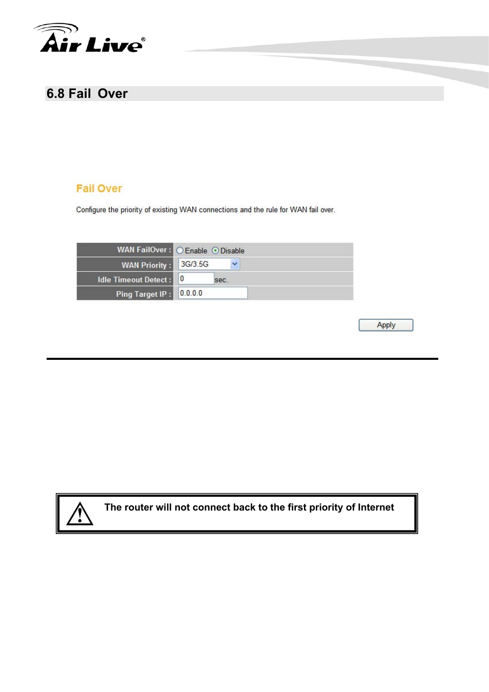 8 fail over | AirLive Traveler3G User Manual | Page 103 / 124