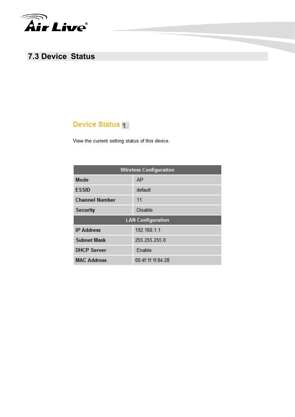 3 device status | AirLive Traveler3G User Manual | Page 107 / 124