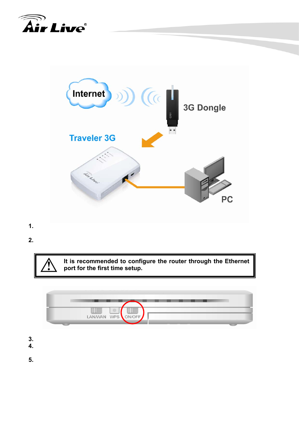 AirLive Traveler3G User Manual | Page 15 / 124