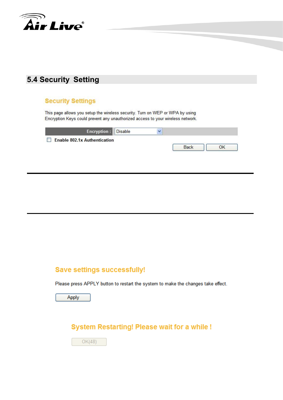 4 security setting | AirLive Traveler3G User Manual | Page 37 / 124