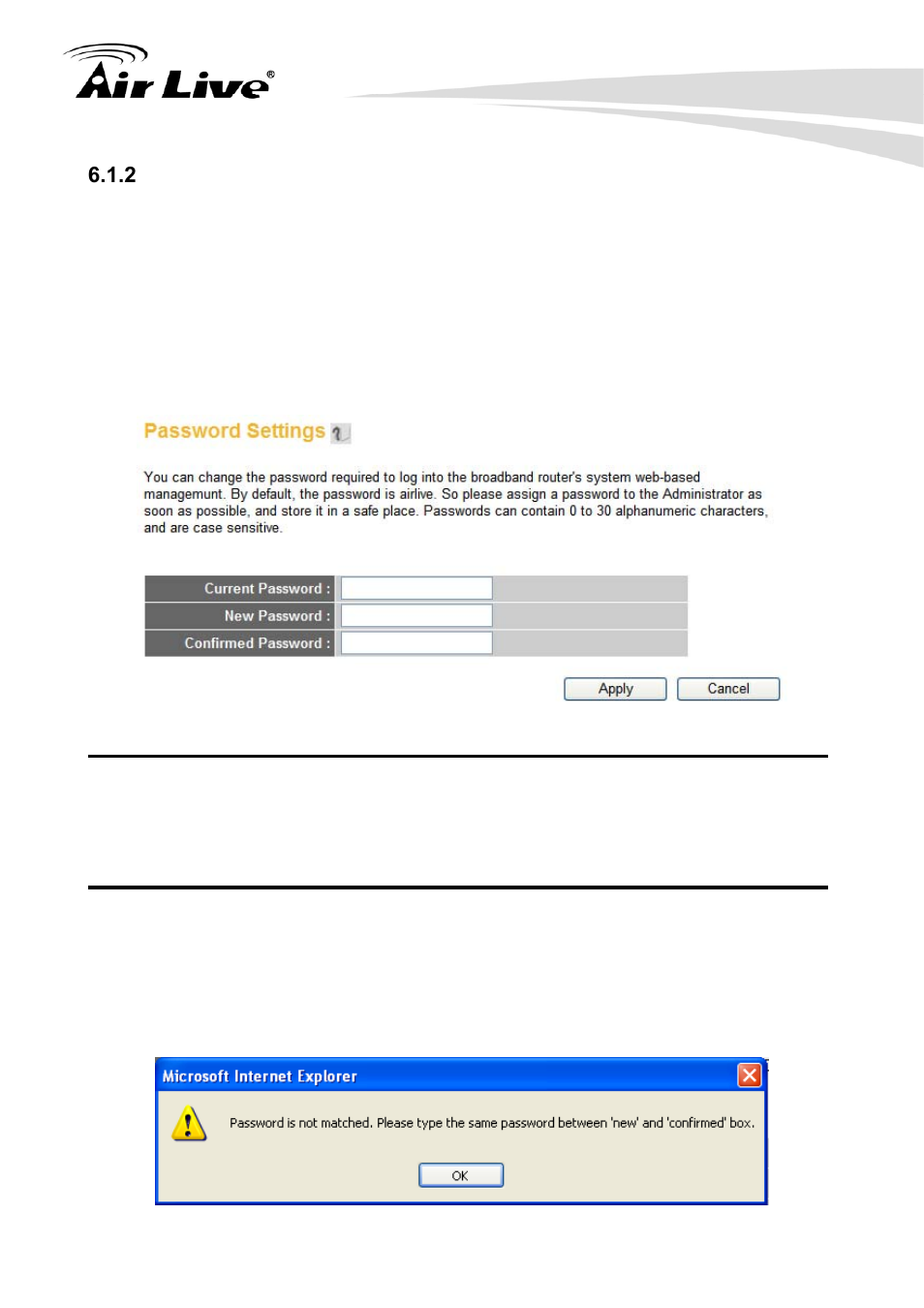 2 change management password | AirLive Traveler3G User Manual | Page 40 / 124