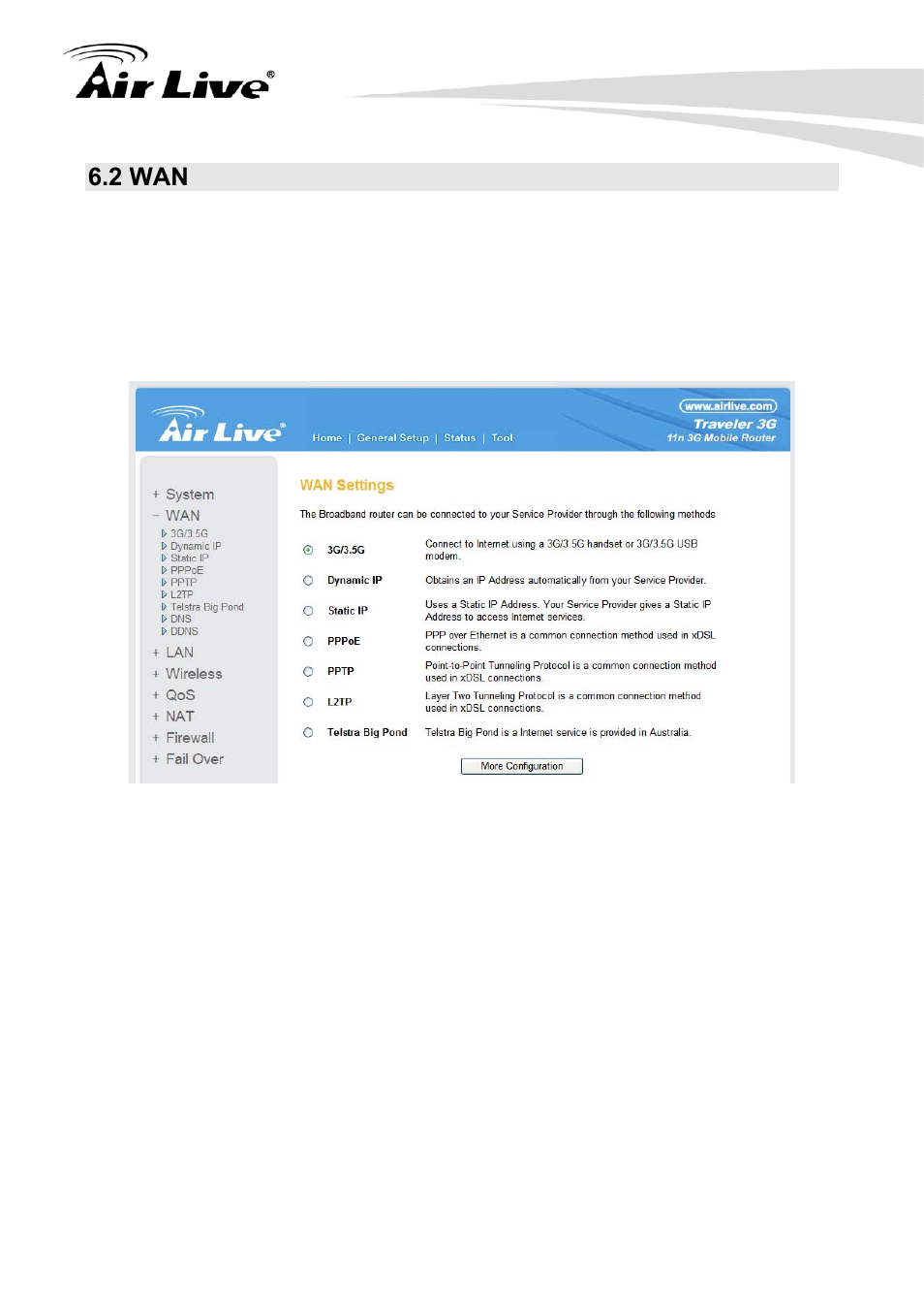 2 wan | AirLive Traveler3G User Manual | Page 44 / 124