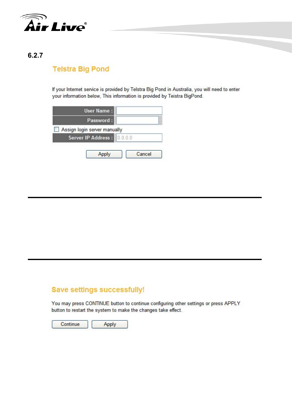 7 telstra big pond | AirLive Traveler3G User Manual | Page 54 / 124