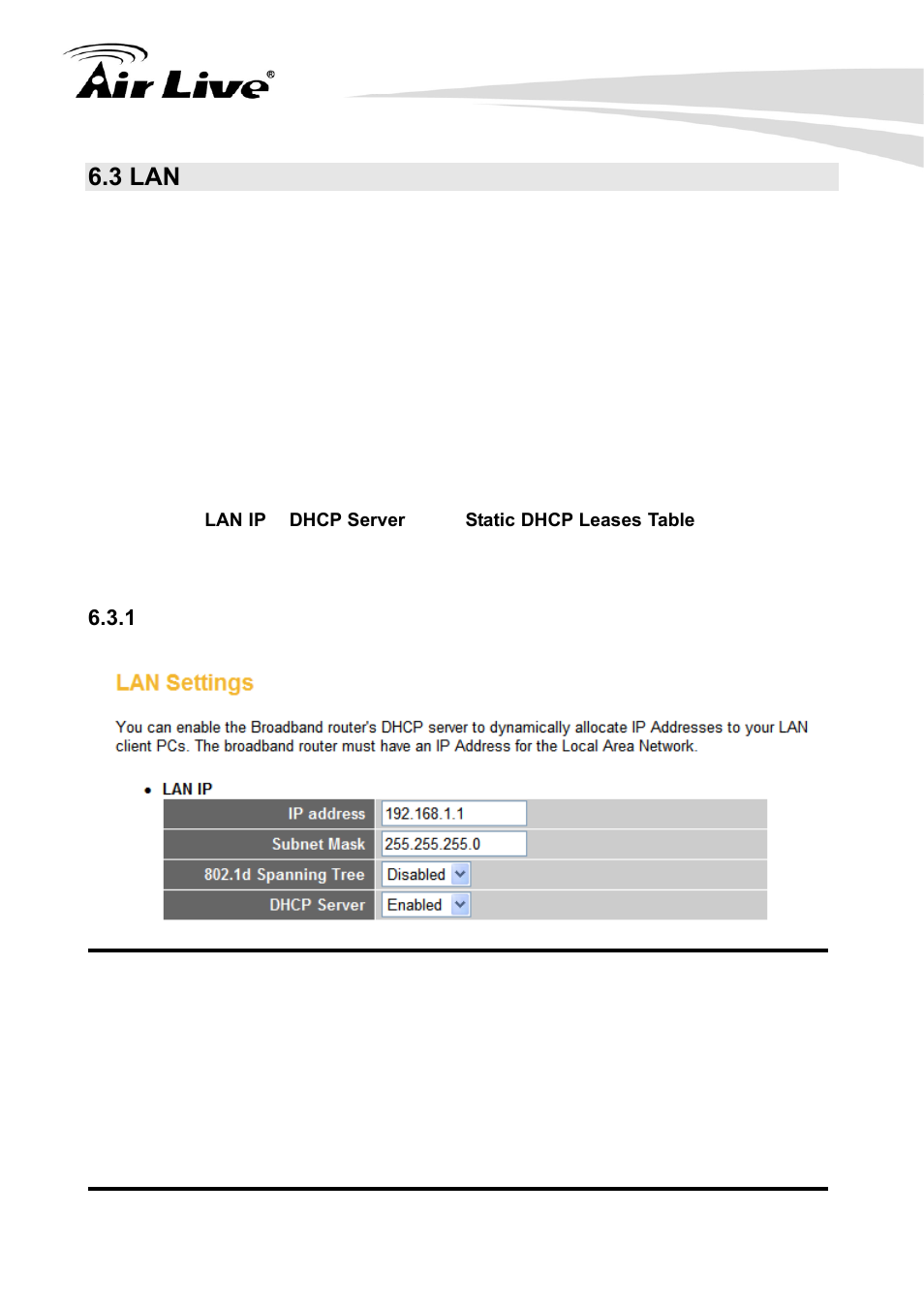 3 lan, 1 lan ip address | AirLive Traveler3G User Manual | Page 58 / 124