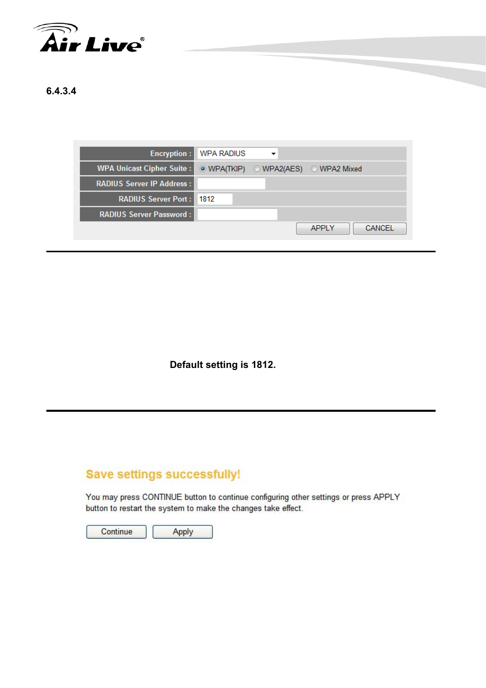 4 wpa radius, Wpa radius | AirLive Traveler3G User Manual | Page 70 / 124