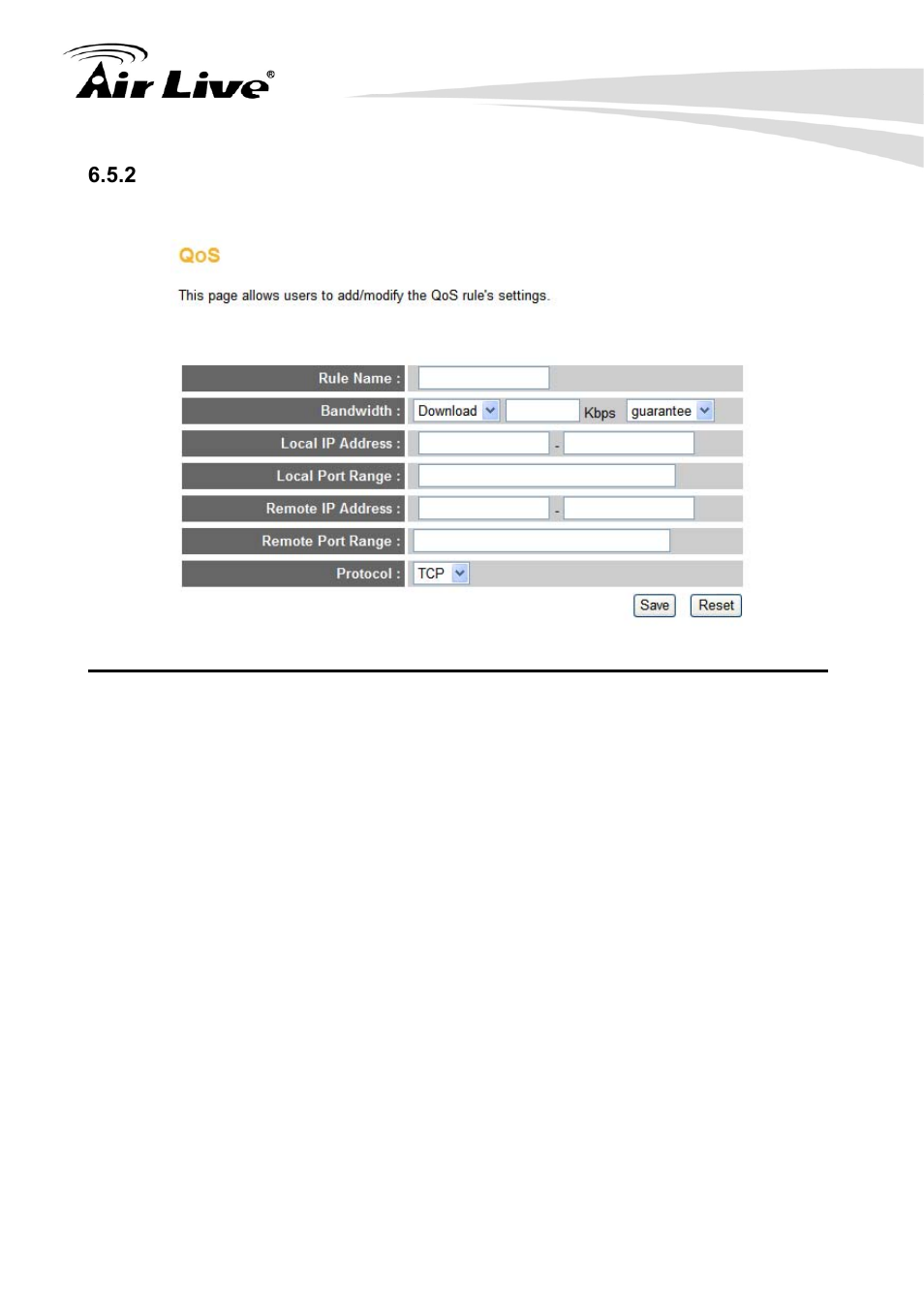 2 qos configurations | AirLive Traveler3G User Manual | Page 78 / 124