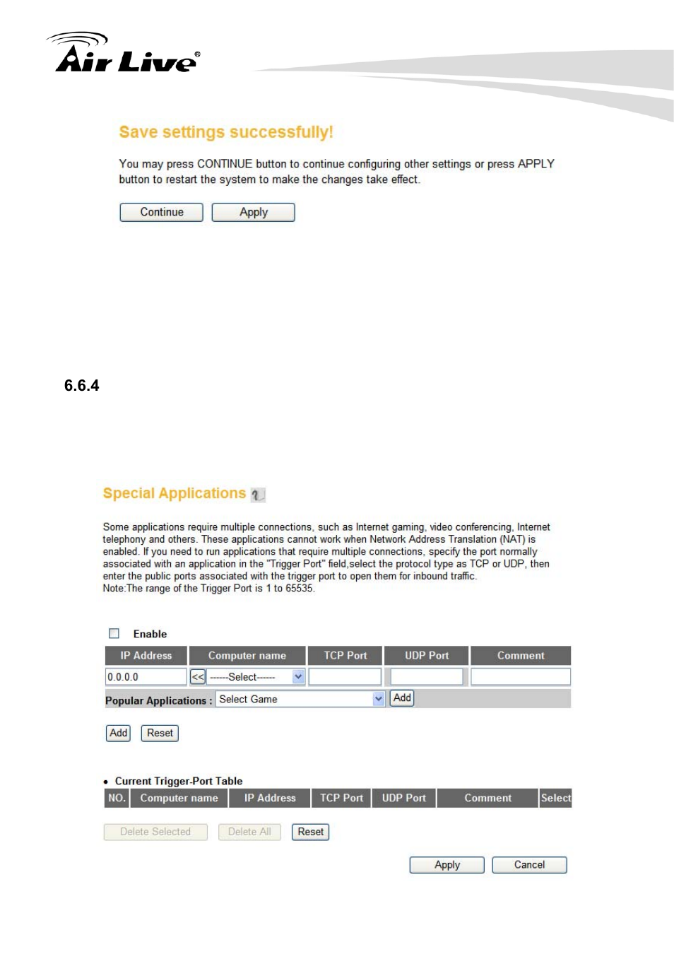 4 special applications | AirLive Traveler3G User Manual | Page 85 / 124