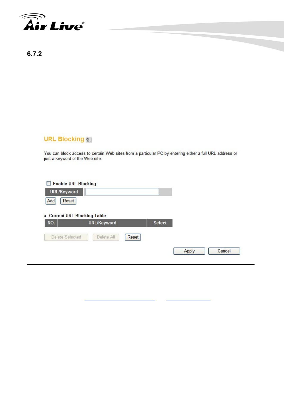 2 url blocking | AirLive Traveler3G User Manual | Page 96 / 124
