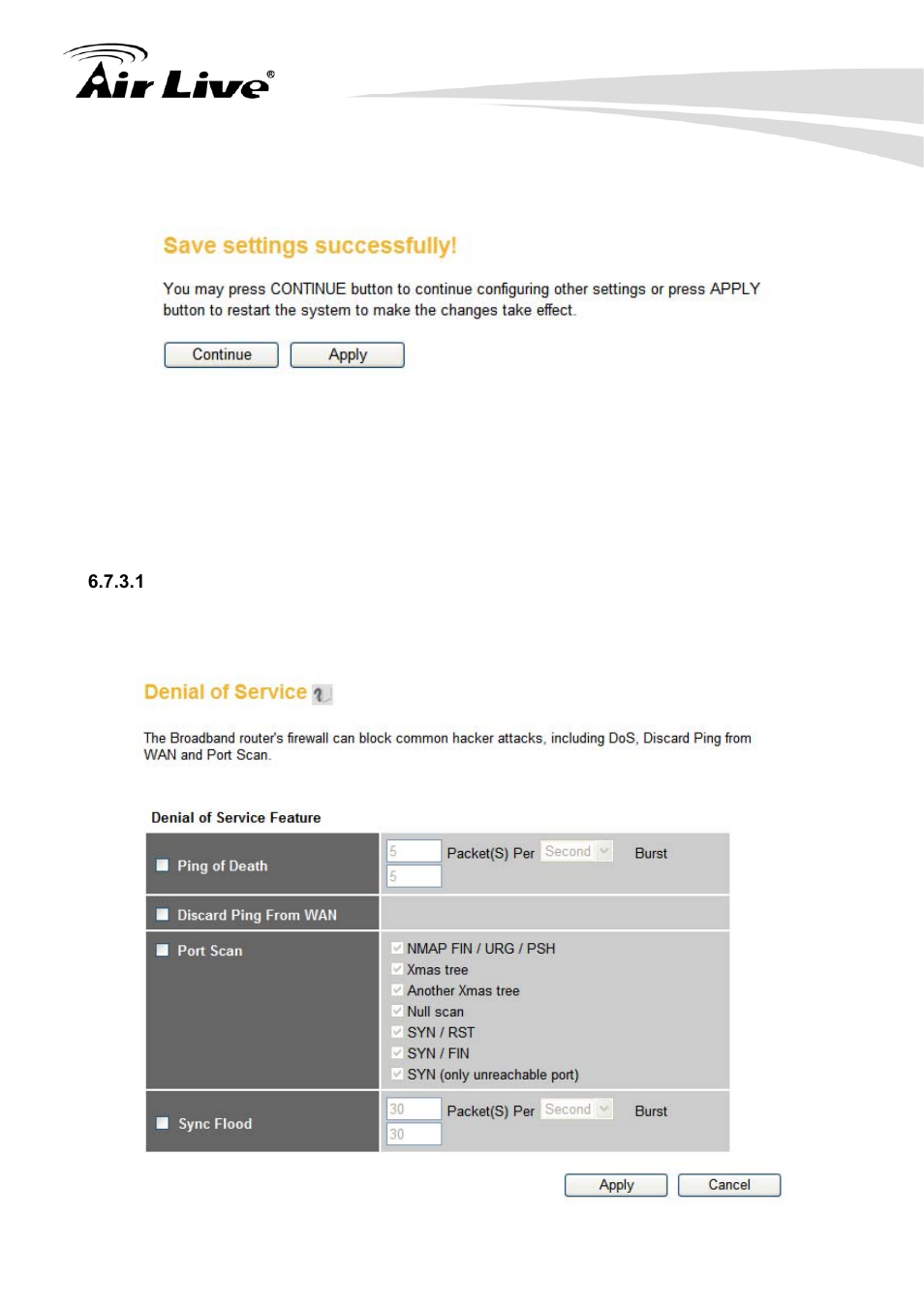 1 dos - advanced settings, Dos - advanced settings | AirLive Traveler3G User Manual | Page 99 / 124