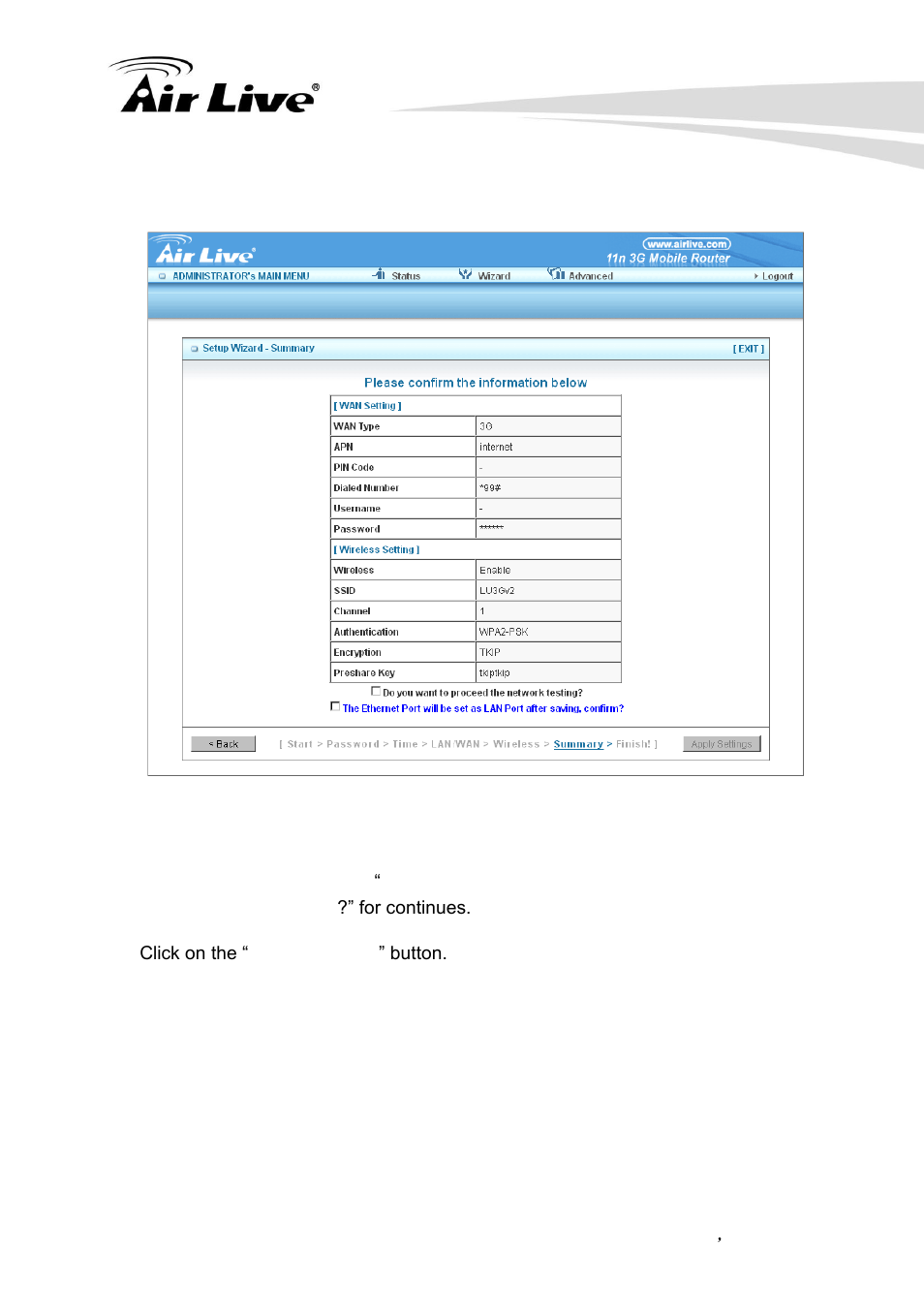 AirLive Traveler3G II User Manual | Page 27 / 97