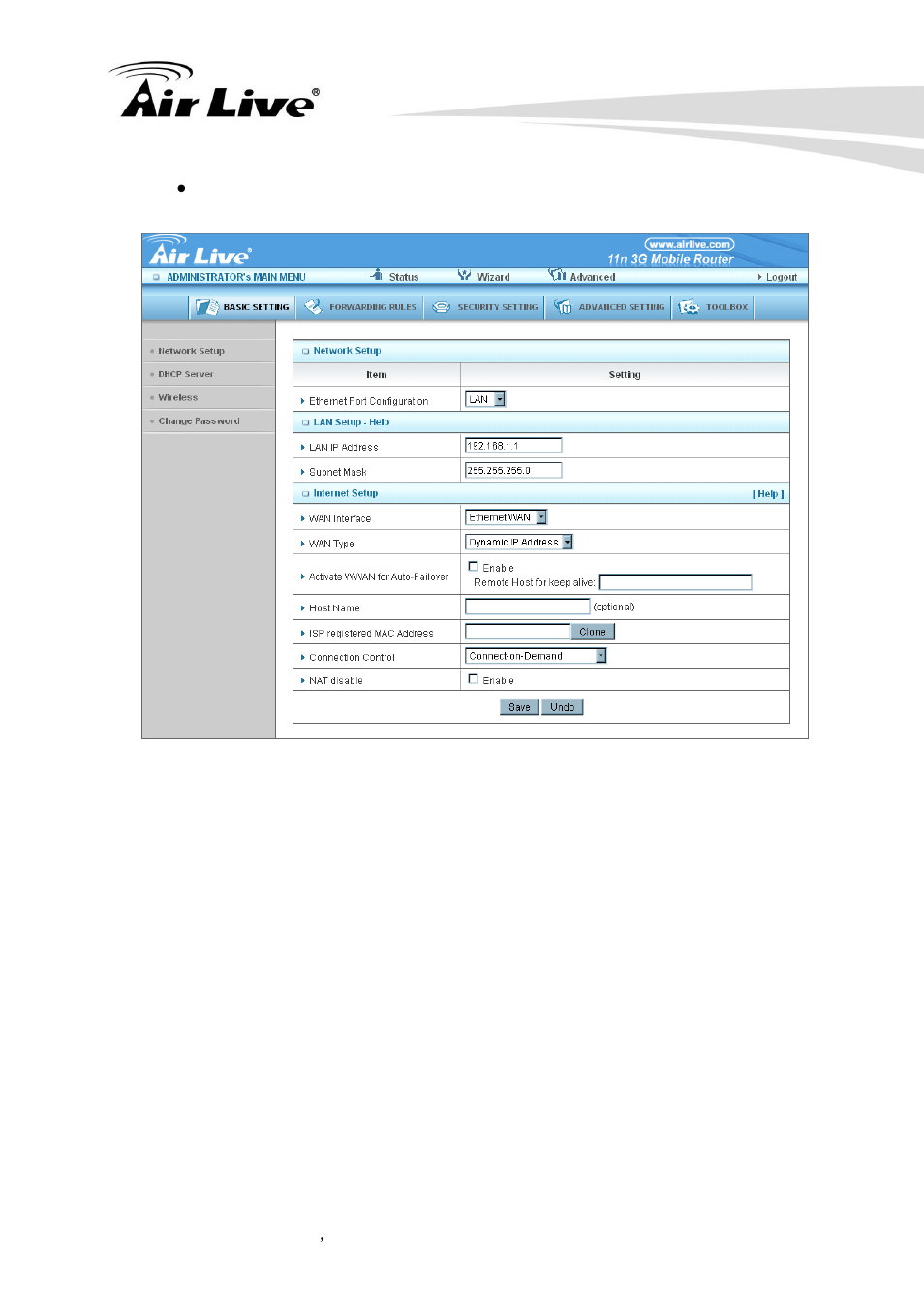 AirLive Traveler3G II User Manual | Page 32 / 97