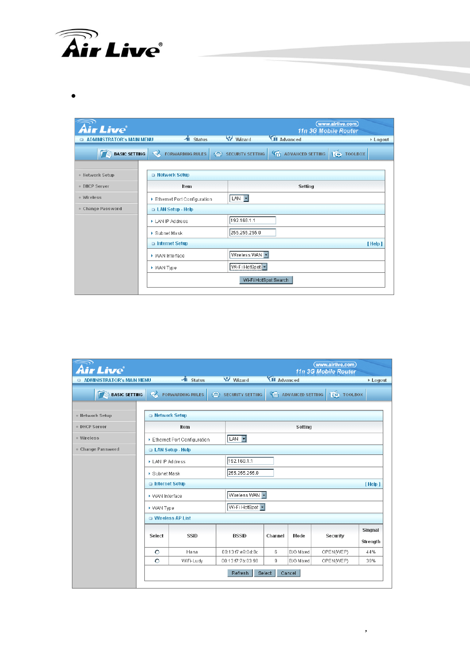 AirLive Traveler3G II User Manual | Page 43 / 97