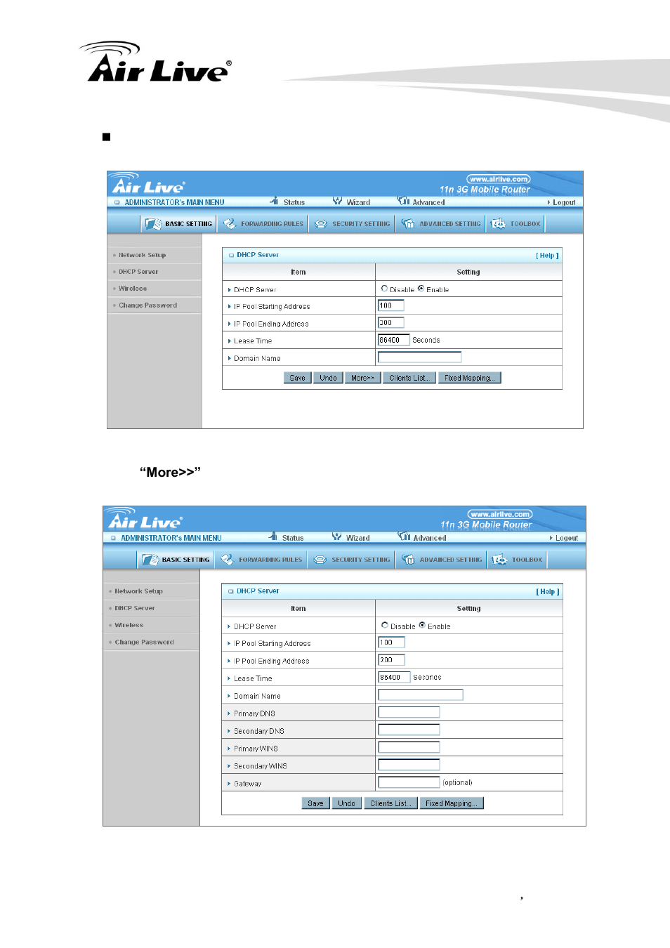 AirLive Traveler3G II User Manual | Page 45 / 97