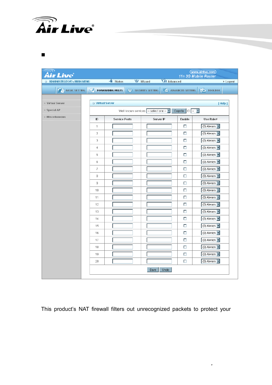 AirLive Traveler3G II User Manual | Page 55 / 97