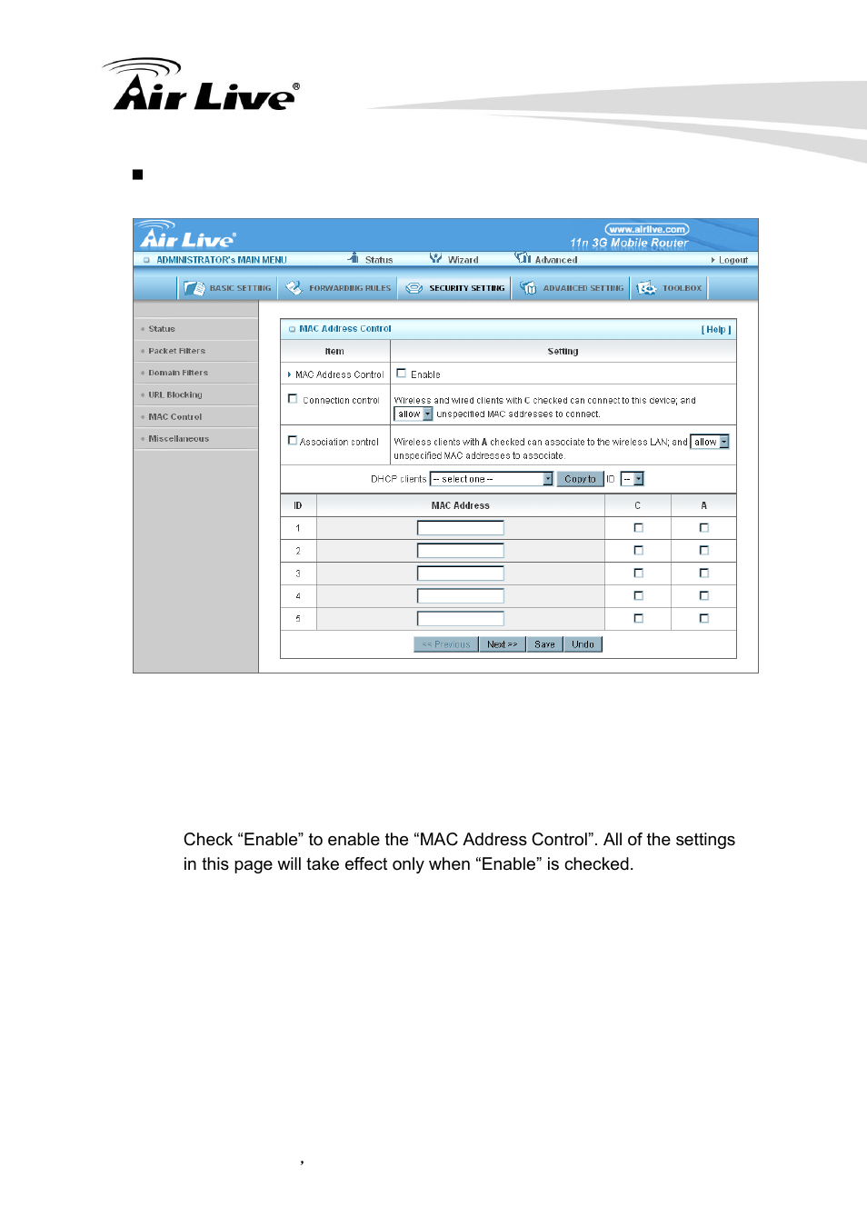 AirLive Traveler3G II User Manual | Page 68 / 97