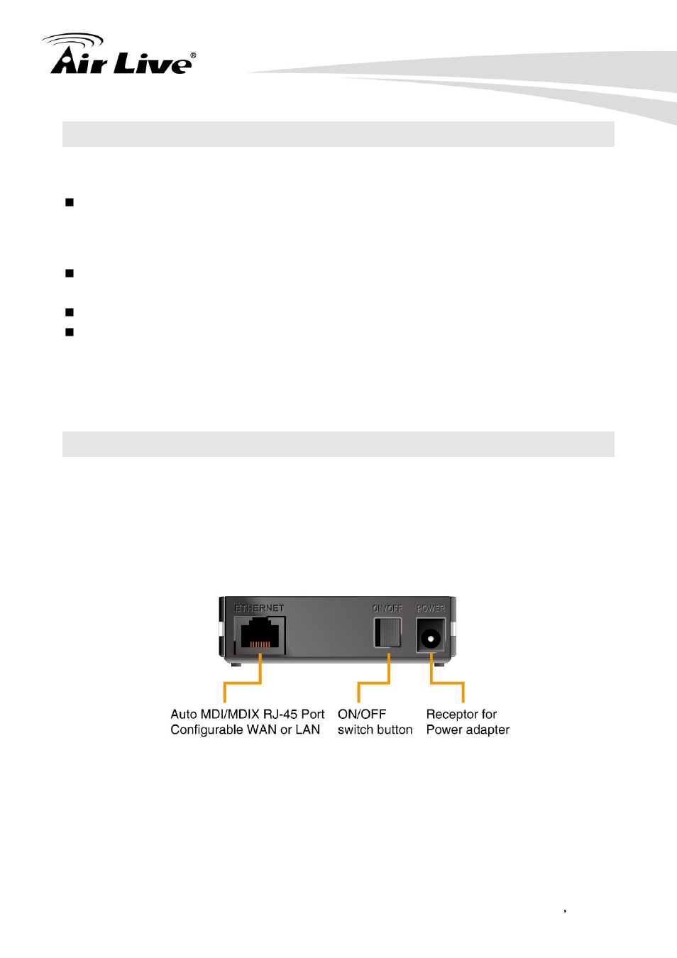 2 system requirements for configuration, 3 interfaces | AirLive Traveler3G II User Manual | Page 7 / 97