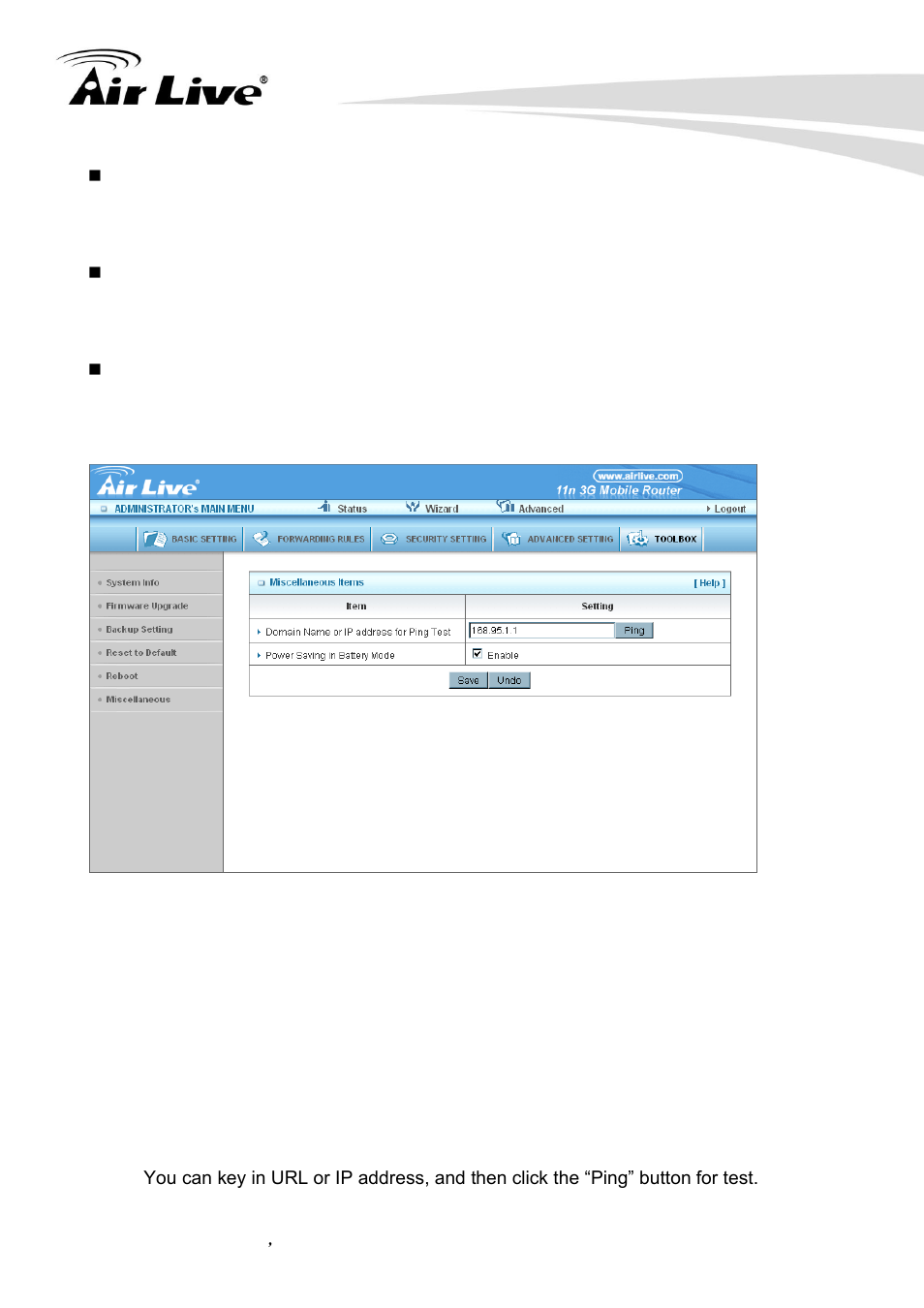 AirLive Traveler3G II User Manual | Page 90 / 97