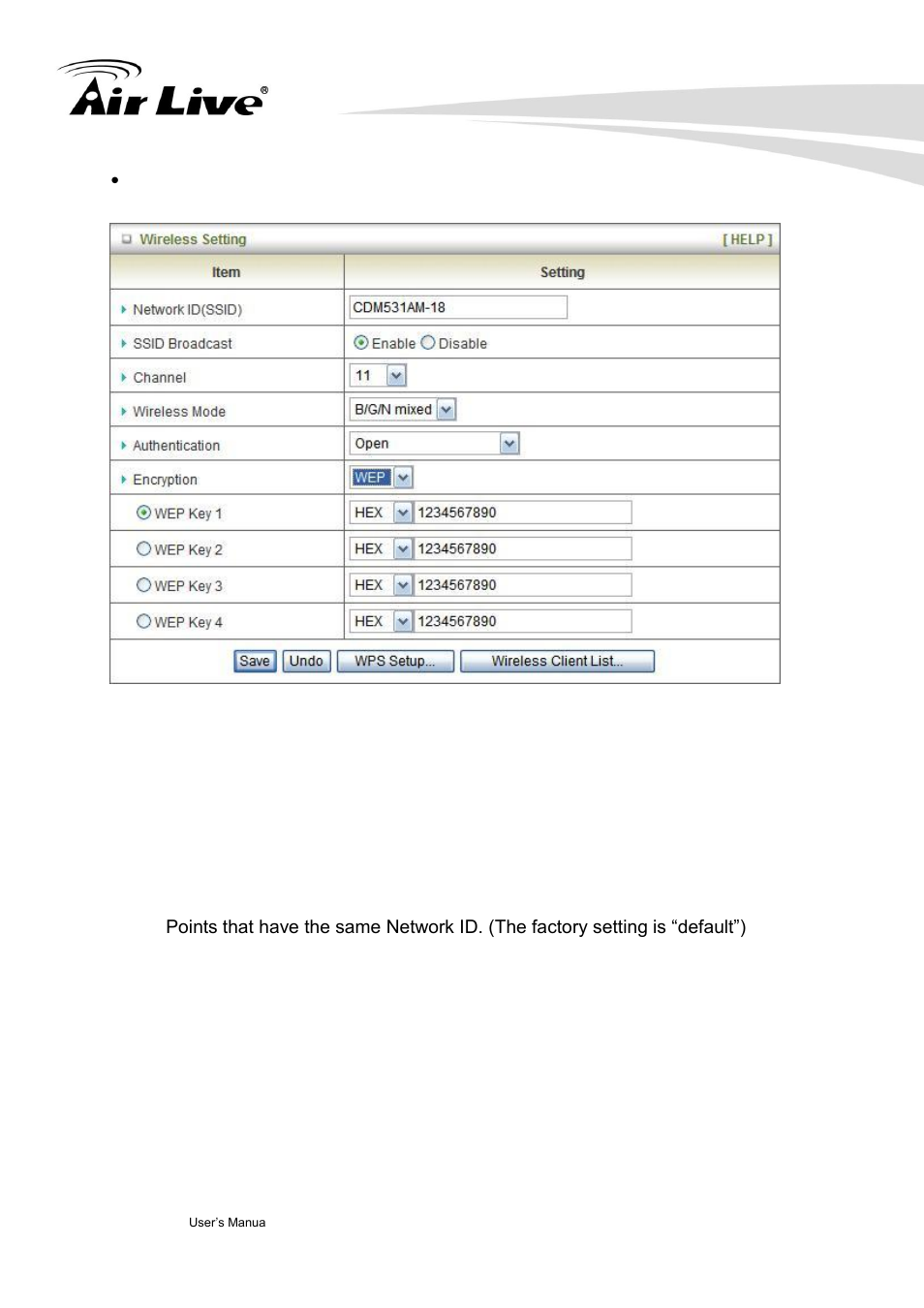 Wireless settings | AirLive Traveler3GM User Manual | Page 52 / 121