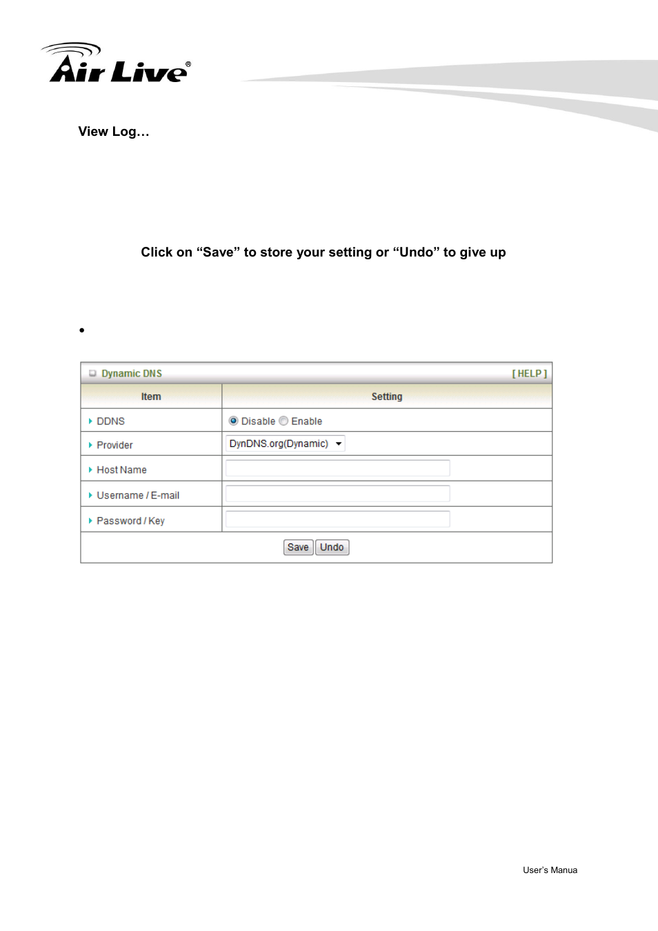 Dynamic dns | AirLive Traveler3GM User Manual | Page 77 / 121