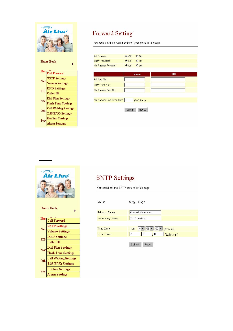 AirLive VoIP-120A User Manual | Page 12 / 47