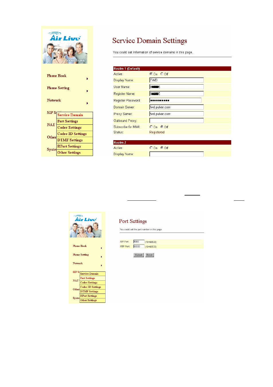 AirLive VoIP-120A User Manual | Page 27 / 47